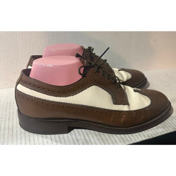 VTG 50's Jarman “The Ranger” Brown White Longwing Size 7.5 D Vibram Oxford Rare! - Picture 3 of 9